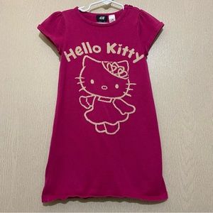 ☀️ Hello Kitty X H&M Pink Knot Sweater Dress - Size 4-6